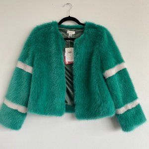 Molliolli Teal Fur Jacket